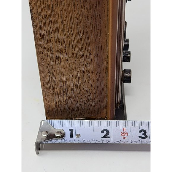 Vintage Home Interior Old Style Brown Table/Desk Clock Tested And Works - Picture 8 of 11